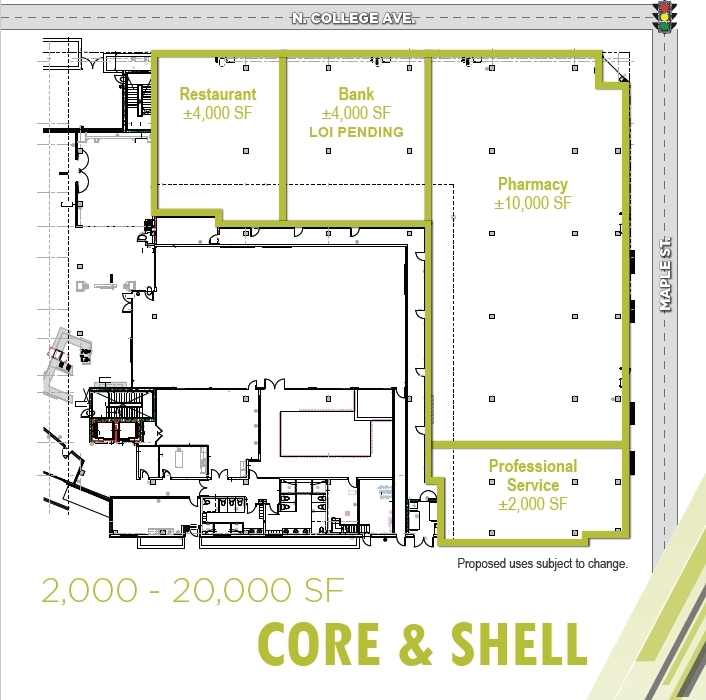 343 N College Ave, Fort Collins, CO à louer Plan d’étage- Image 1 de 1