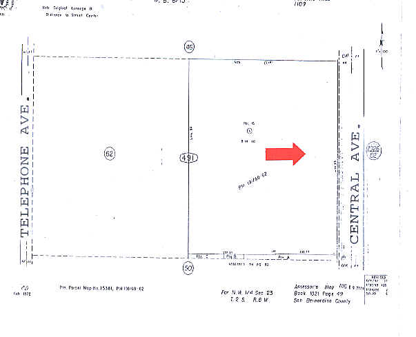 14762 Central Ave, Chino, CA for sale - Plat Map - Image 1 of 1