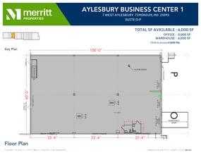 7 W Aylesbury Rd, Timonium, MD for lease Floor Plan- Image 1 of 1