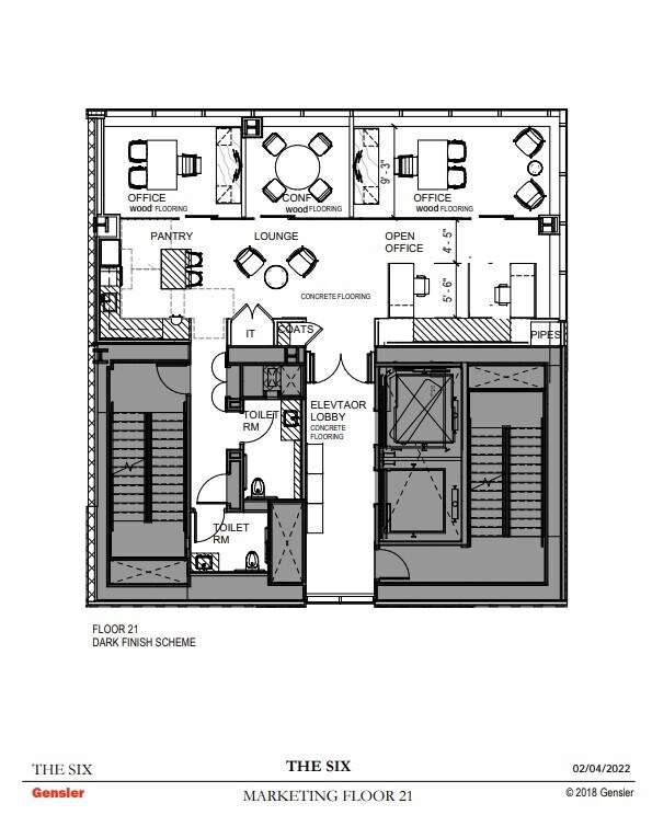 106 W 56th St, New York, NY à louer Plan d  tage- Image 1 de 1