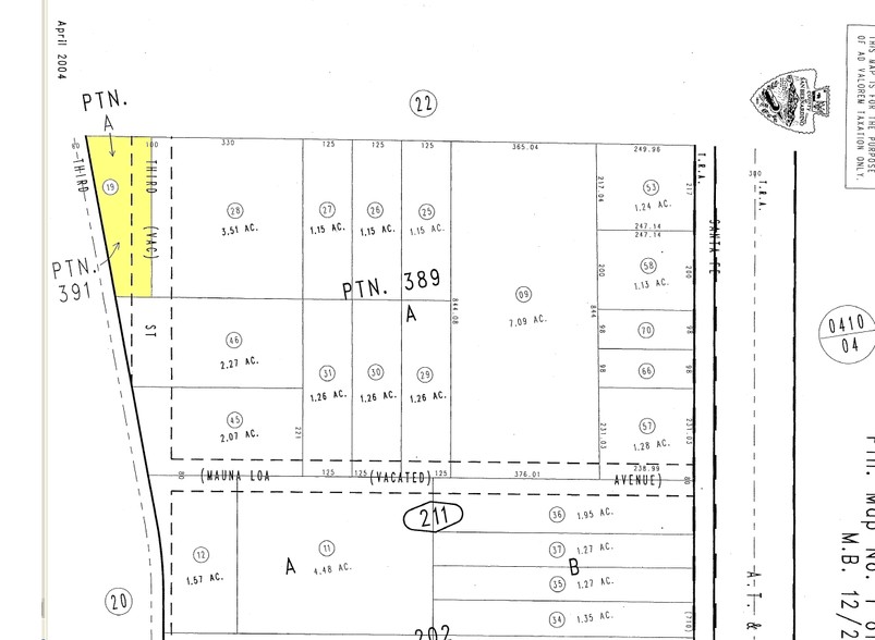 Hesperia Rd & Mojave St, Hesperia, CA à vendre - Plan cadastral - Image 1 de 1