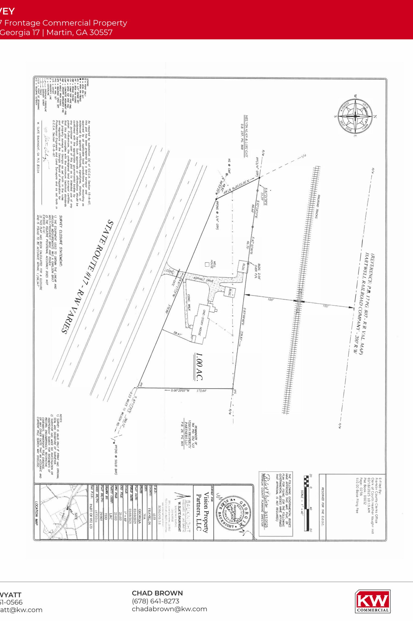 15924 Jones St, Martin, GA à vendre Plan cadastral- Image 1 de 3