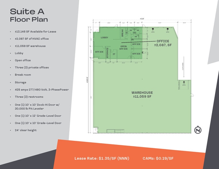 4280 Wagon Trail Ave, Las Vegas, NV for sale - Floor Plan - Image 3 of 7