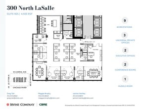 300 N LaSalle St, Chicago, IL à louer Plan de site- Image 1 de 2