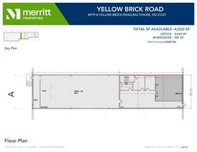 8967-8987 Yellow Brick Rd, Rosedale, MD à louer Plan d’étage- Image 1 de 1