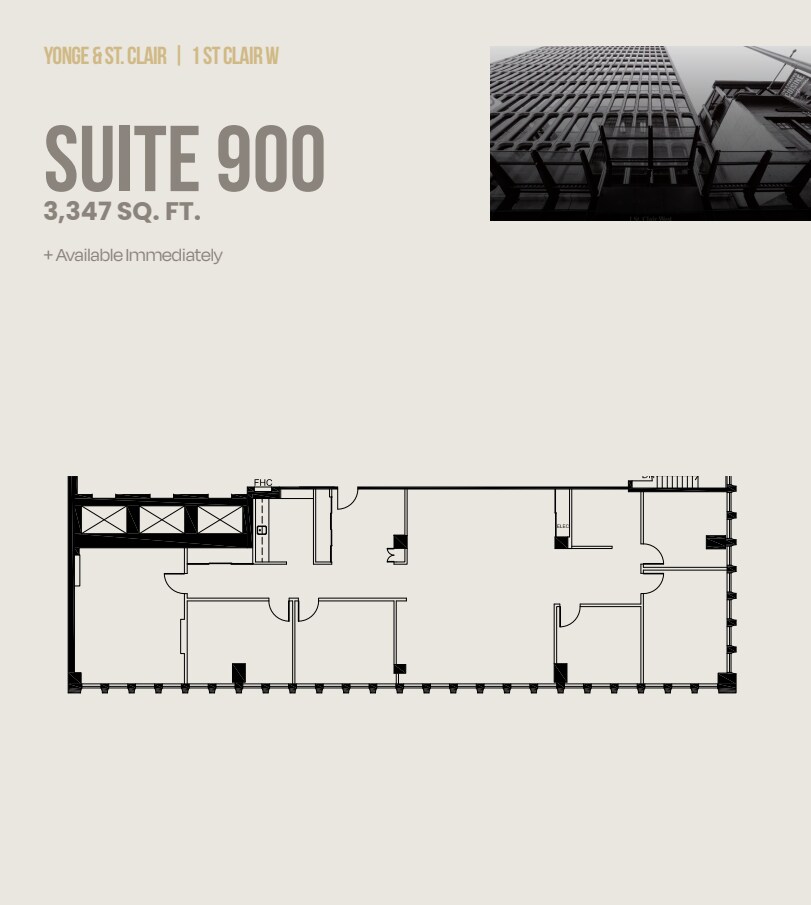 1 St Clair Ave W, Toronto, ON for lease Floor Plan- Image 1 of 1