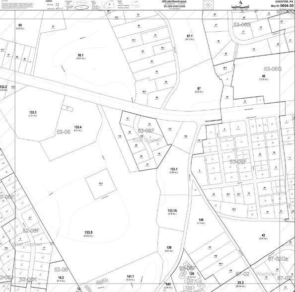 1334 W West Chester Pike, West Chester, PA à louer - Plan cadastral - Image 2 de 2