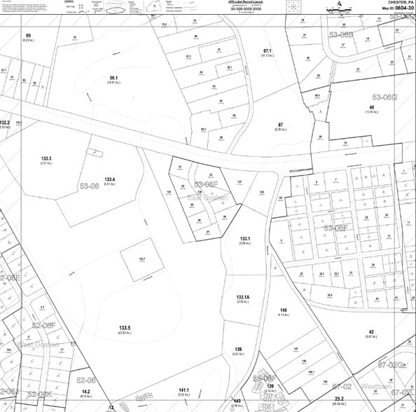 1334 W West Chester Pike, West Chester, PA for lease - Plat Map - Image 2 of 2