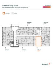 540 New Waverly Pl, Cary, NC à louer Plan d’étage- Image 1 de 1