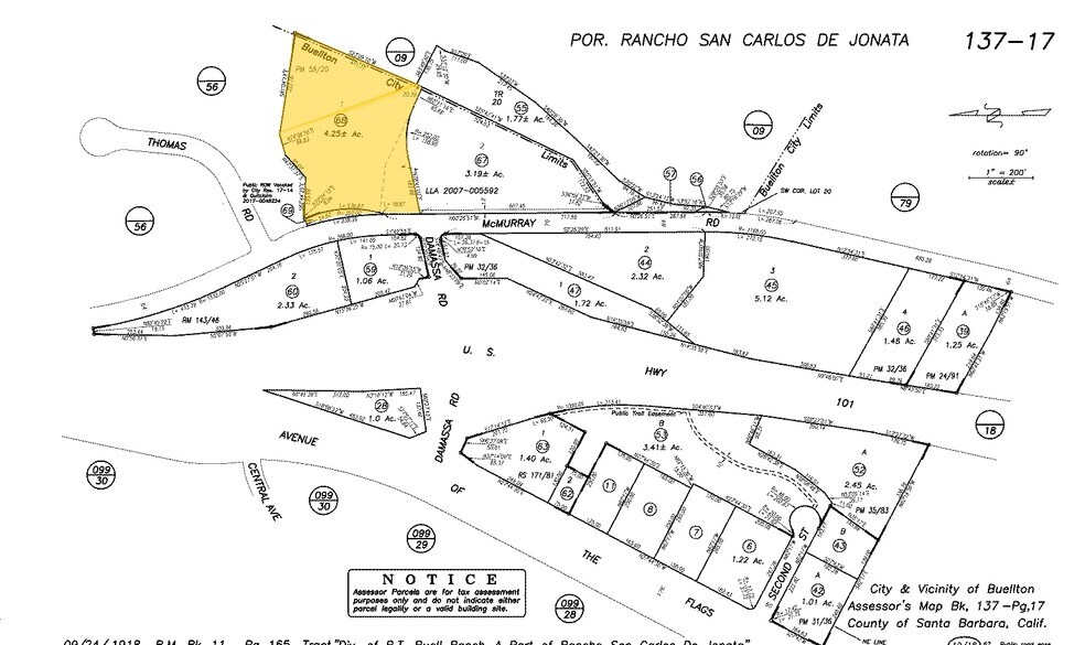 610 McMurray Rd, Buellton, CA à vendre - Plan cadastral - Image 3 de 3