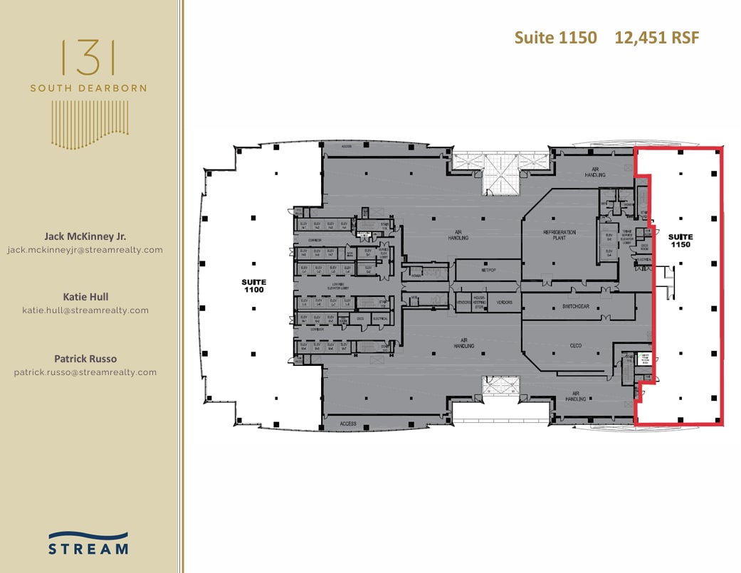 131 S Dearborn St, Chicago, IL à louer Plan d’étage- Image 1 de 1