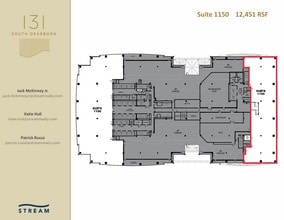 131 S Dearborn St, Chicago, IL à louer Plan d’étage- Image 1 de 1
