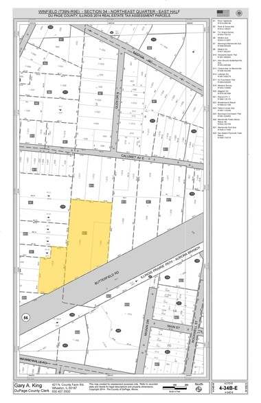 29W110-29W140 Butterfield Rd, Warrenville, IL for lease - Plat Map - Image 2 of 7