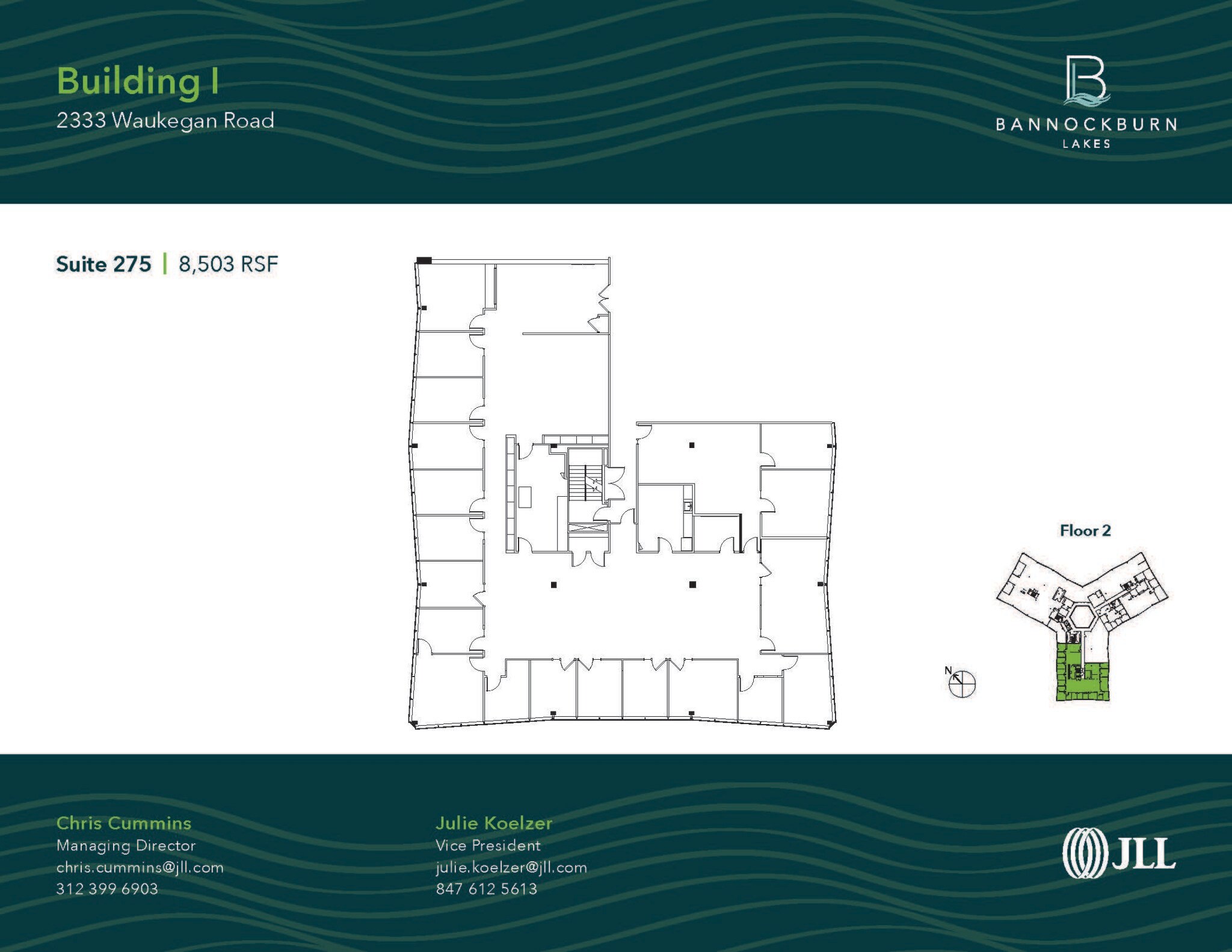 2333 Waukegan Rd, Bannockburn, IL for lease Floor Plan- Image 1 of 1