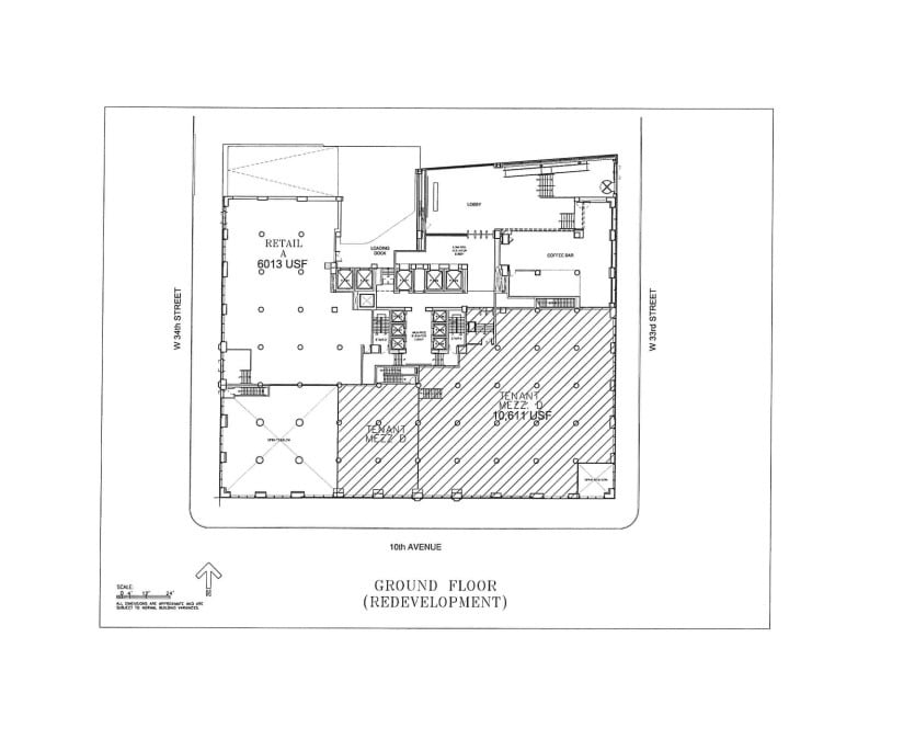 410 Tenth Ave, New York, NY for lease Floor Plan- Image 1 of 1