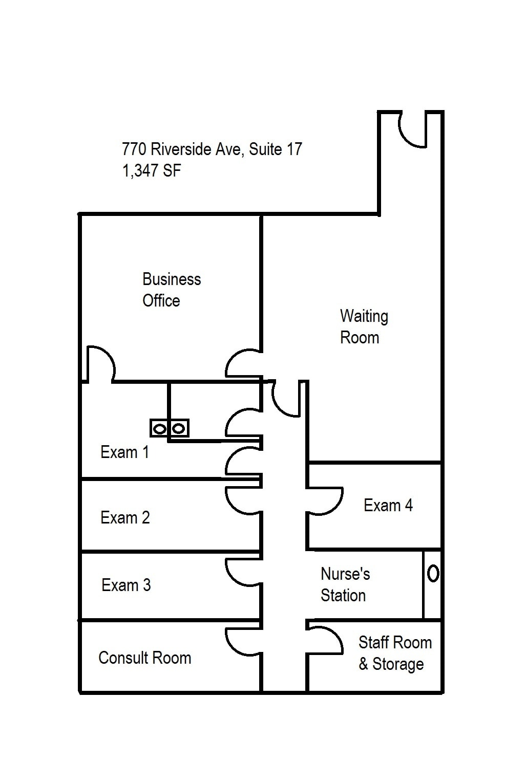 770 Riverside Ave, Adrian, MI for lease Floor Plan- Image 1 of 1