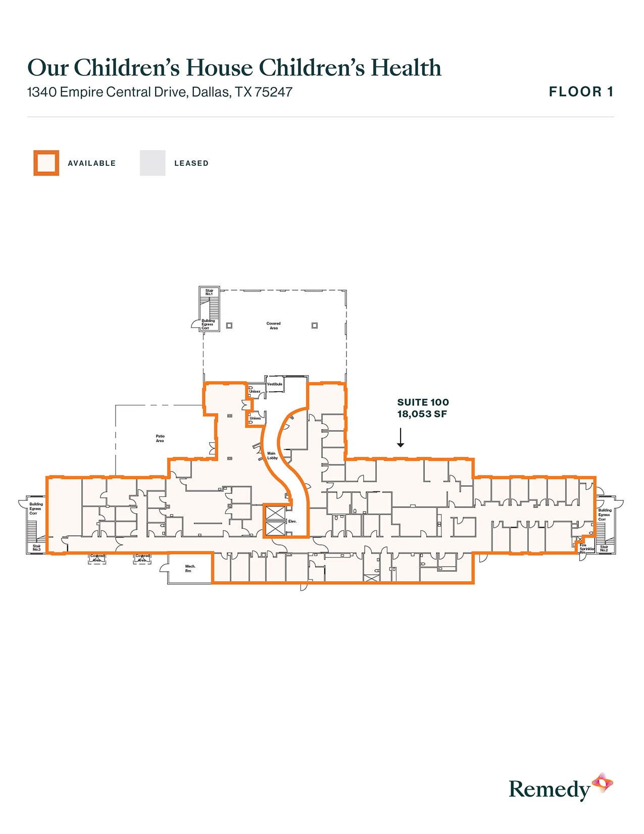 1340 Empire Central Dr, Dallas, TX for lease Floor Plan- Image 1 of 1