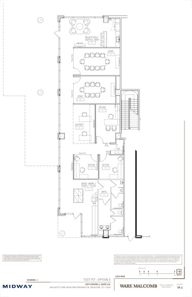 840 W Sam Houston Pky N, Houston, TX for lease - Floor Plan - Image 2 of 2