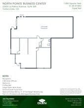 22603 La Palma Ave, Yorba Linda, CA for lease Floor Plan- Image 1 of 1