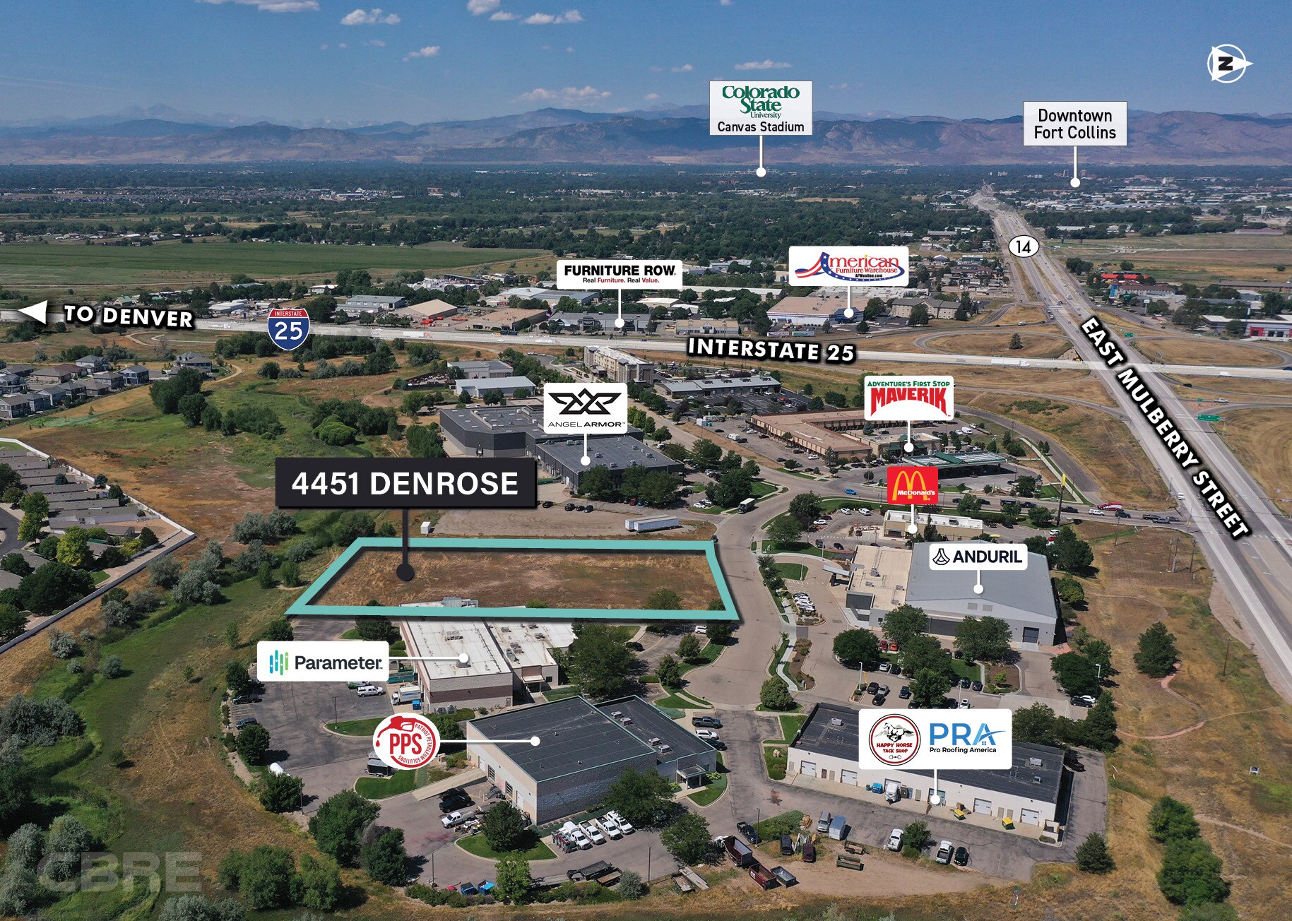 4451 Denrose Ct, Fort Collins, CO à vendre Aérien- Image 1 de 4