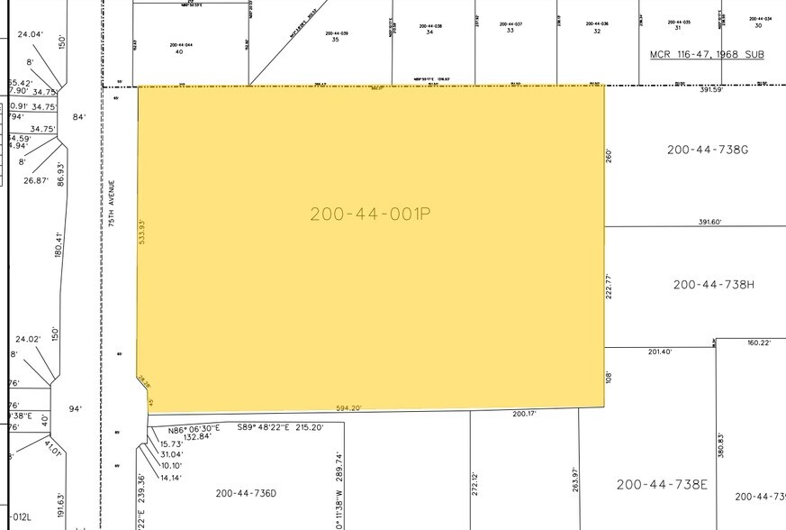 17235 N 75th Ave, Glendale, AZ à vendre - Plan cadastral - Image 3 de 3