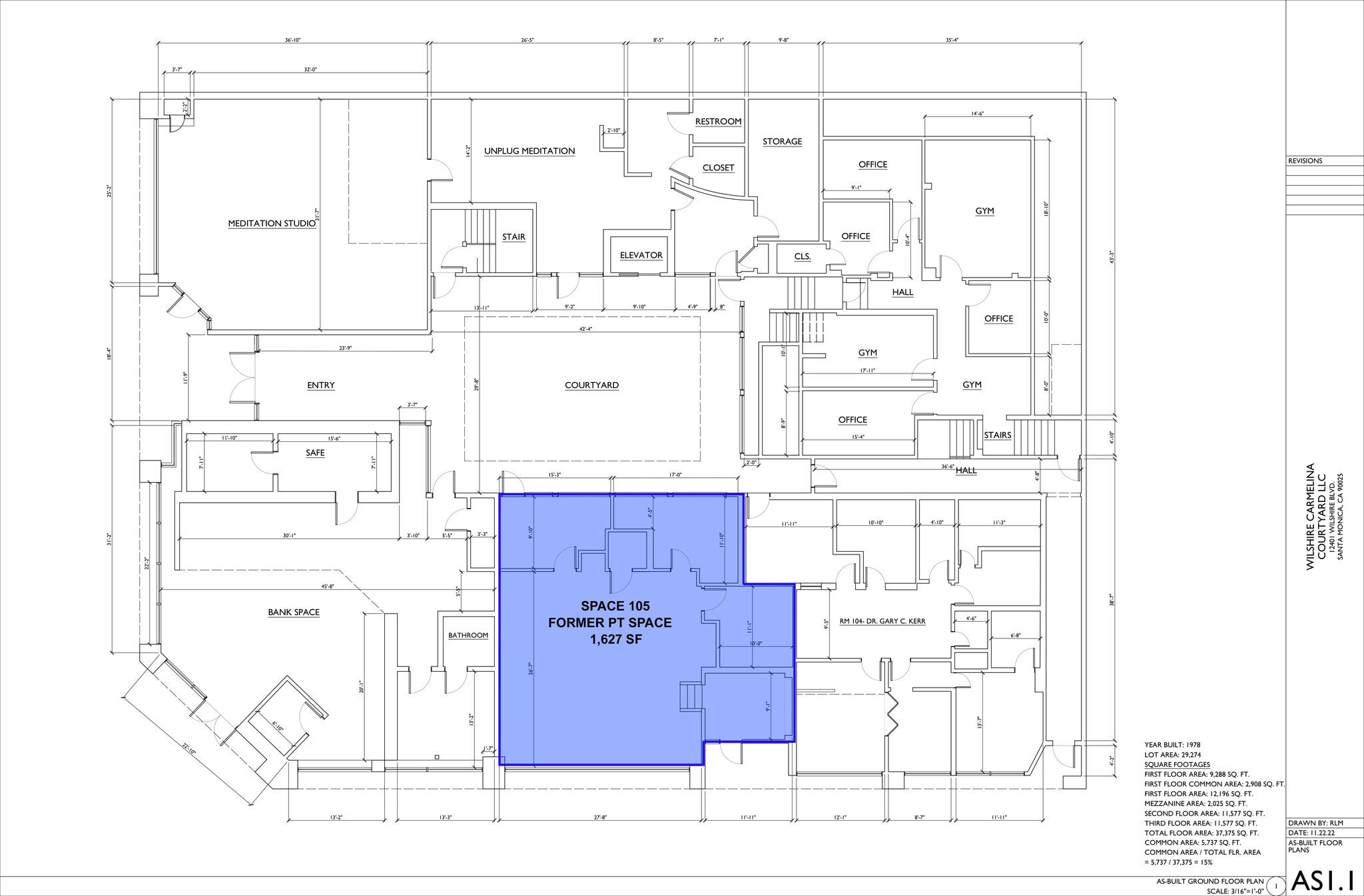 12401 Wilshire Blvd, Los Angeles, CA for lease Floor Plan- Image 1 of 3