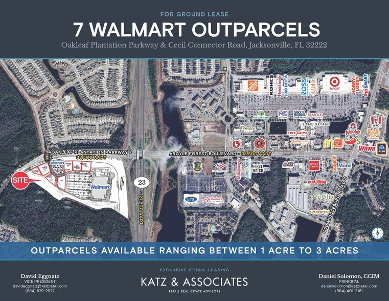 SWC Oakleaf Plantation Pky & Cecile Commerce Center Pk, Jacksonville, FL à louer - Photo principale - Image 1 de 2
