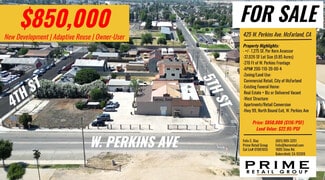 More details for 425 W Perkins Ave, McFarland, CA - Retail for Sale