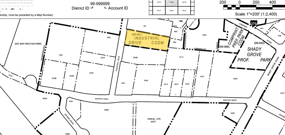 9113-9161 Industrial Ct, Gaithersburg, MD à vendre - Plan cadastral - Image 2 de 5