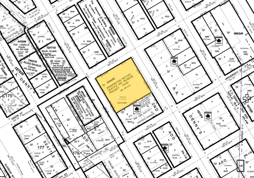 1301 2nd Ave, Seattle, WA for lease - Plat Map - Image 2 of 2