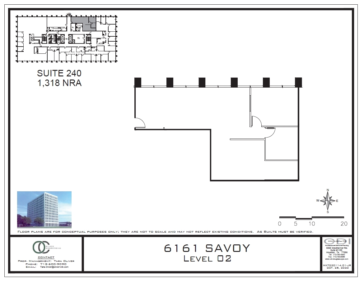 6161 Savoy Dr, Houston, TX à louer Plan d’étage- Image 1 de 1