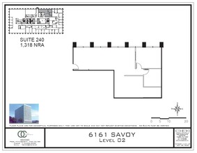 6161 Savoy Dr, Houston, TX à louer Plan d’étage- Image 1 de 1