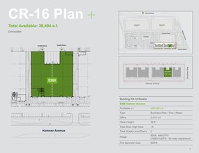 5200-5210 Hamner, Eastvale, CA à louer Plan d’étage- Image 1 de 1