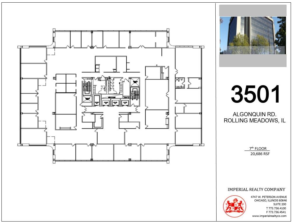 3501 Algonquin Rd, Rolling Meadows, IL à louer Plan d’étage- Image 1 de 15