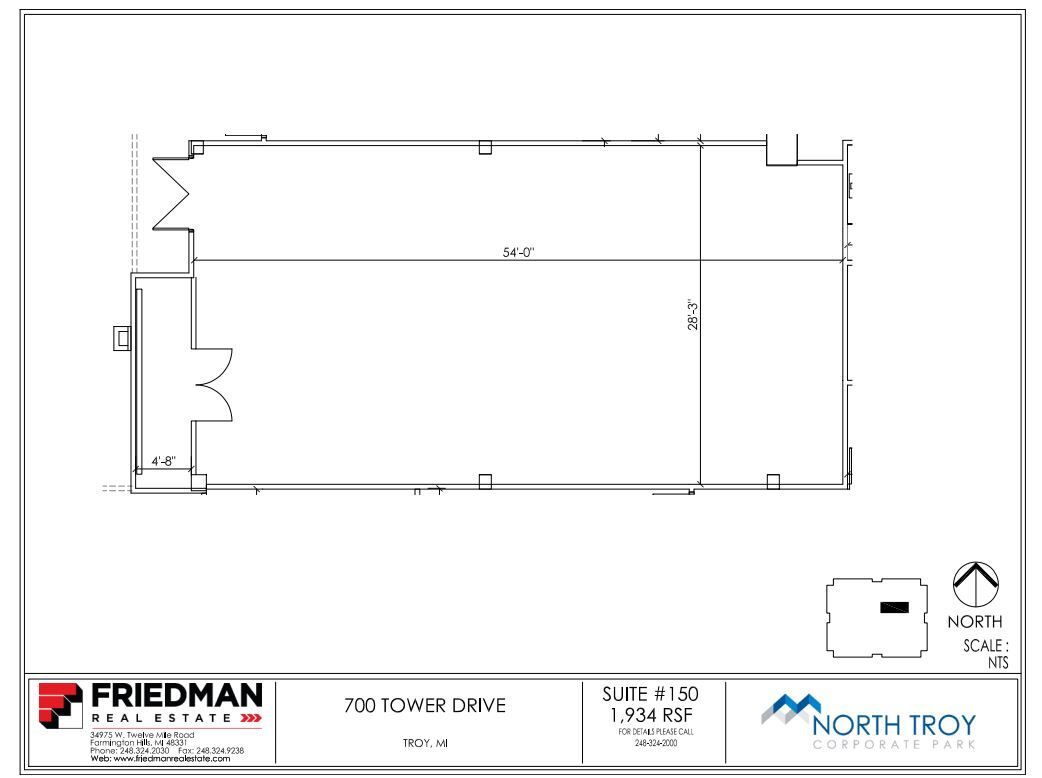 700 Tower Dr, Troy, MI for lease Floor Plan- Image 1 of 2