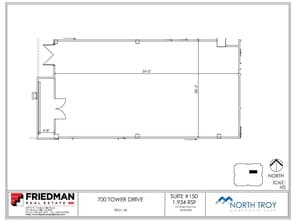 700 Tower Dr, Troy, MI for lease Floor Plan- Image 1 of 2