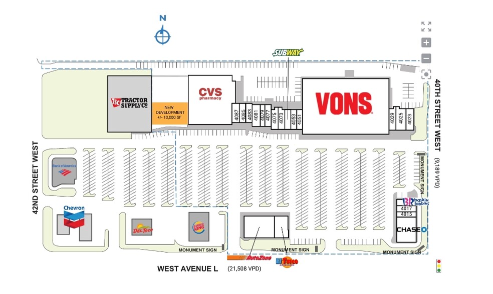 4105 W Avenue L, Lancaster, CA à louer - Plan de site - Image 1 de 1