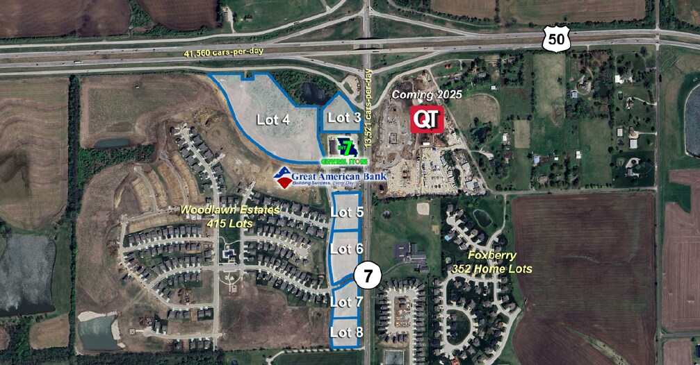 State Route 7 and Highway 50, Lake Lotawana, MO à vendre Photo du bâtiment- Image 1 de 2