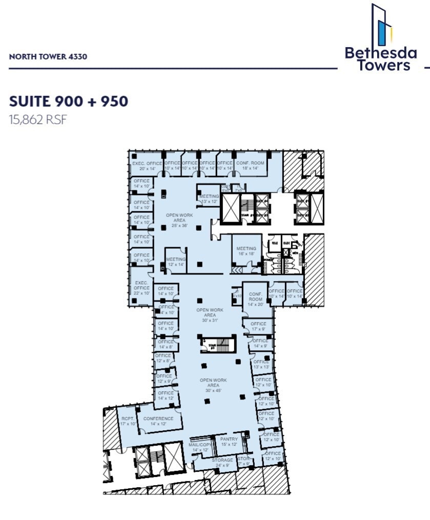 4340 East-West Hwy, Bethesda, MD for lease Floor Plan- Image 1 of 1