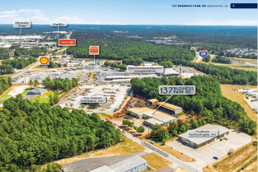 137 Business Park Dr, Lexington, SC à vendre - Photo du bâtiment - Image 2 de 4