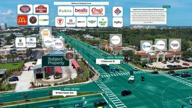 10 W New Haven Ave, Melbourne, FL - AERIAL map view - Image1