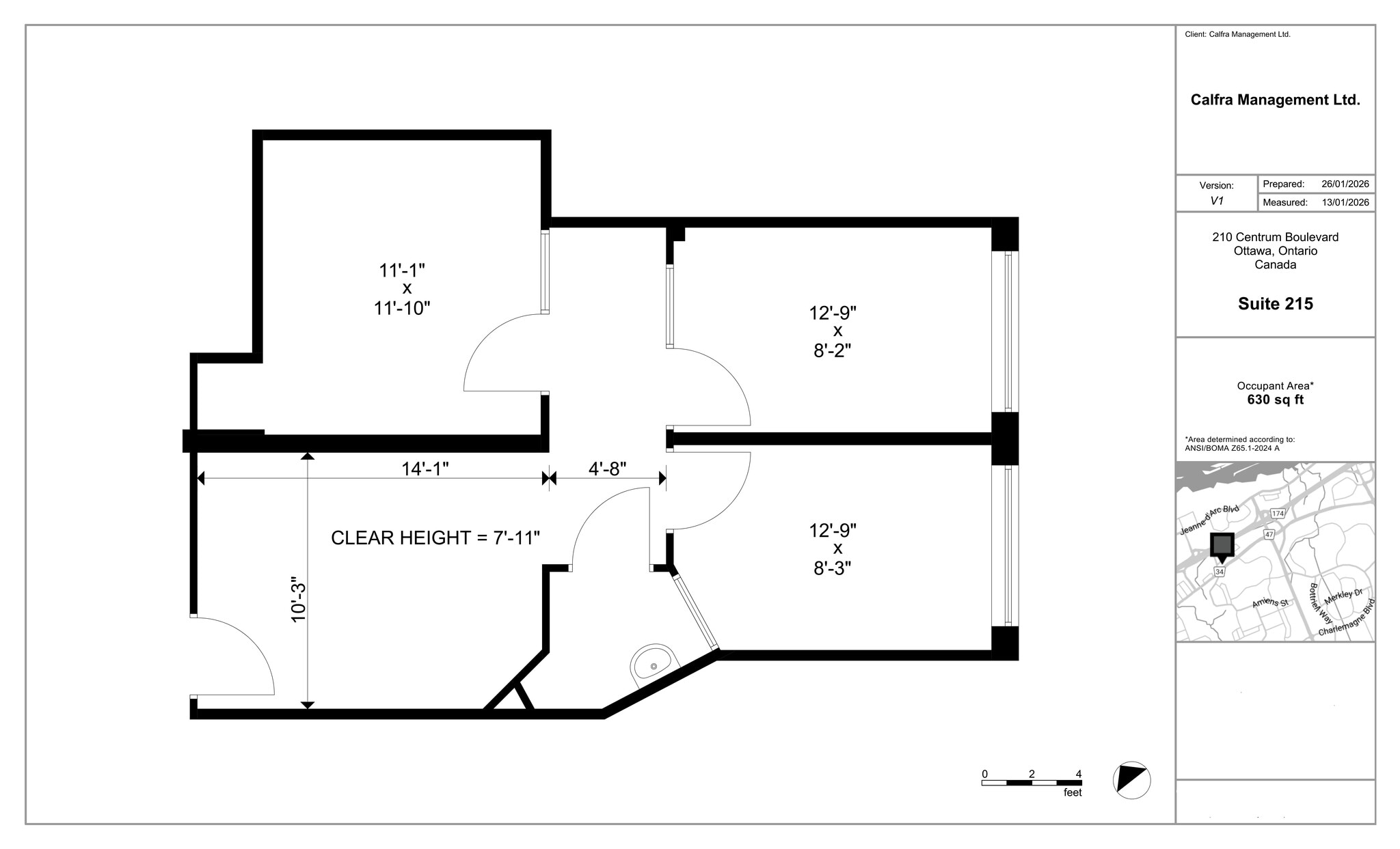 210 Centrum Blvd, Ottawa, ON for lease Site Plan- Image 1 of 5