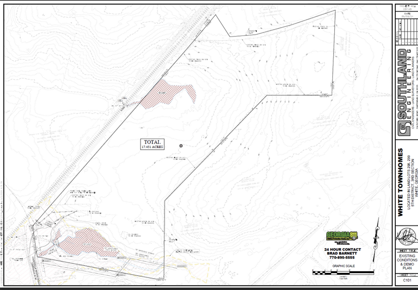 1491 Cassville White Rd NE, White, GA à vendre - Plan de site - Image 2 de 5