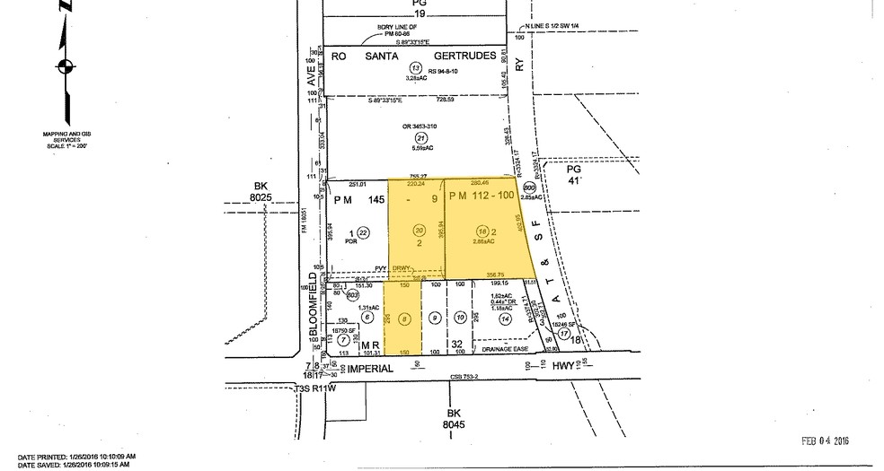 12631 E Imperial Hwy, Santa Fe Springs, CA for lease - Plat Map - Image 3 of 3