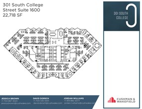 301 S College St, Charlotte, NC à louer Plan d’étage- Image 1 de 1