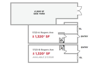 1721-1725 Rogers Ave, San Jose, CA for lease Floor Plan- Image 1 of 1