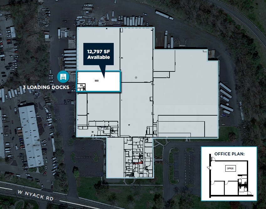 240-260 W Nyack Rd, West Nyack, NY à louer Plan d’étage- Image 1 de 1