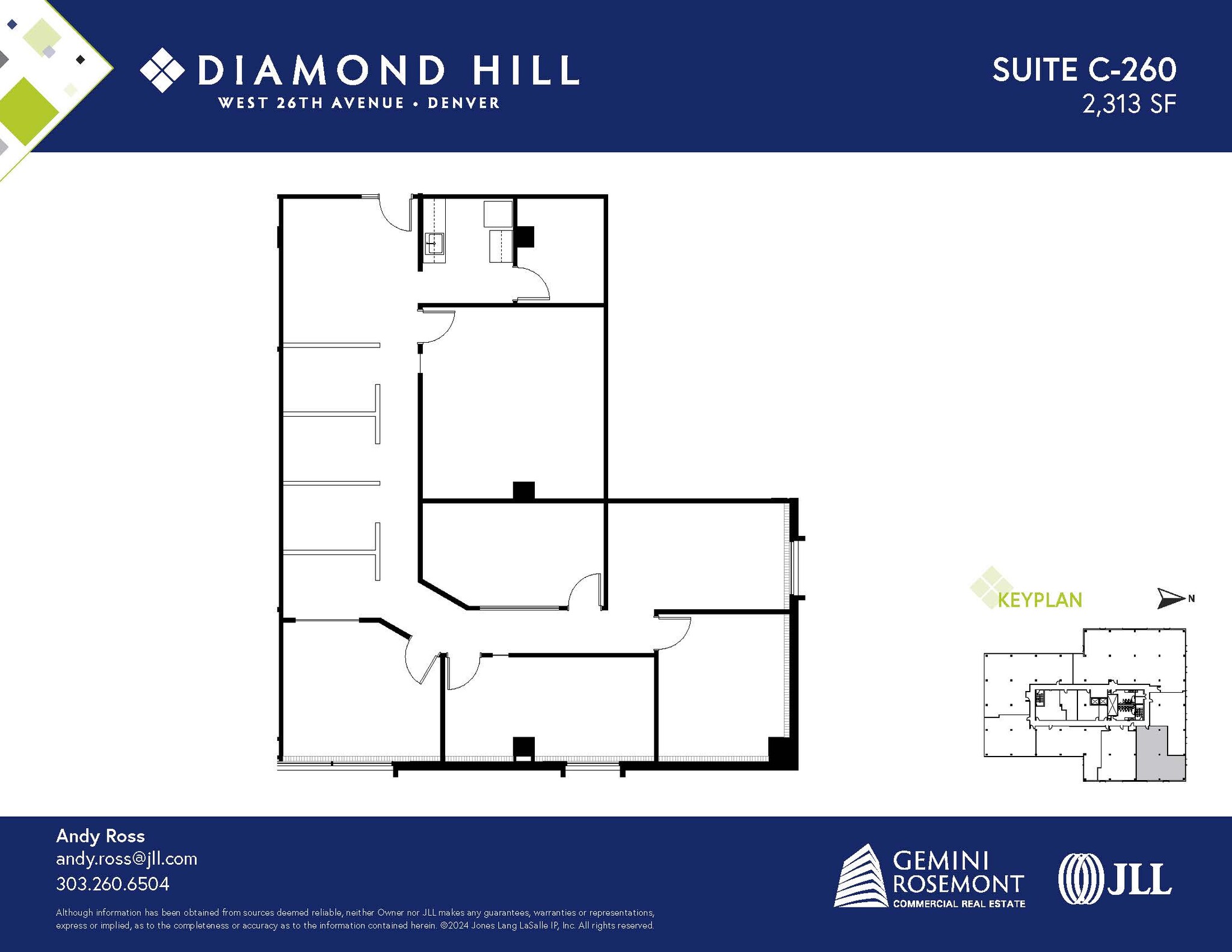 2490 W 26th Ave, Denver, CO à louer Plan d’étage- Image 1 de 2