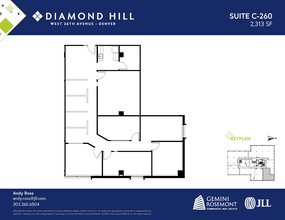 2490 W 26th Ave, Denver, CO à louer Plan d’étage- Image 1 de 2