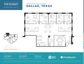 17101 Preston Rd, Dallas, TX for lease Floor Plan- Image 1 of 1